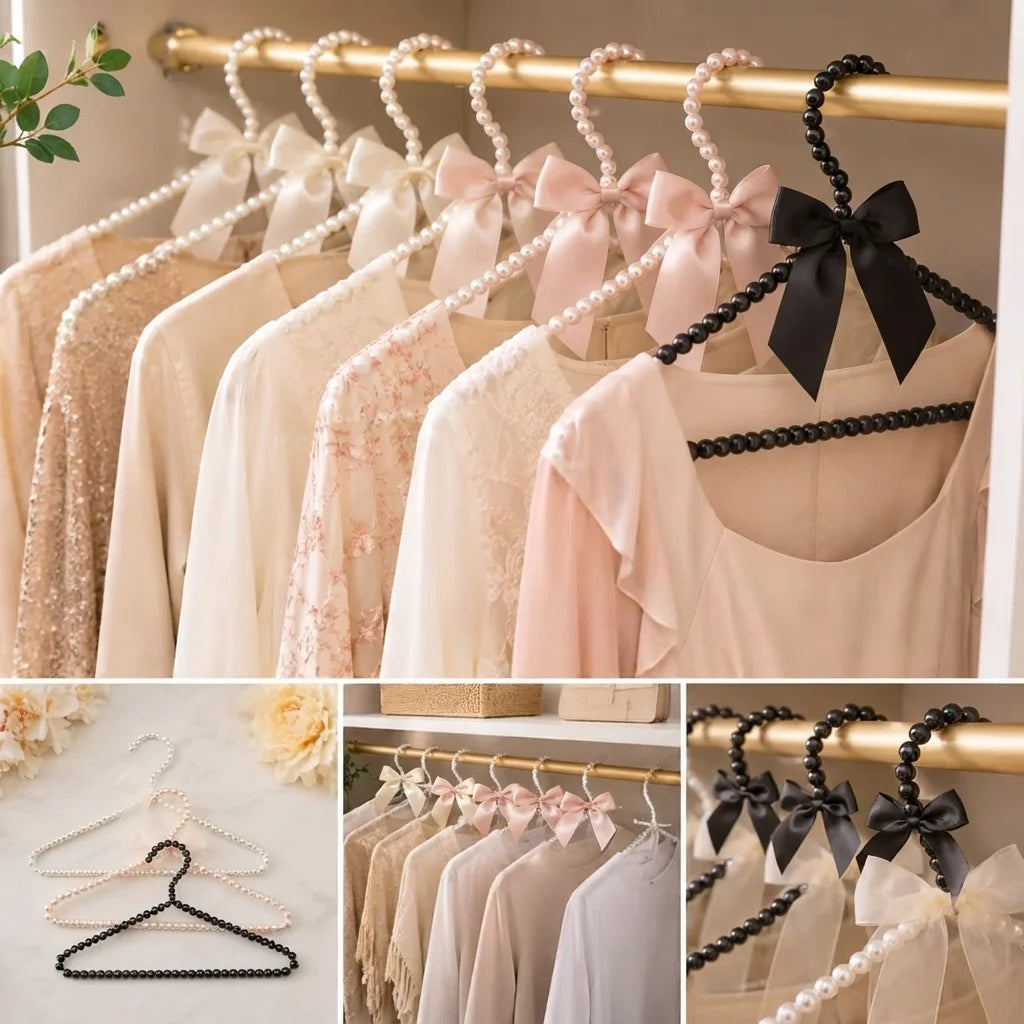 Luxury Pearl Hangers Full Size Elegant Clothes
