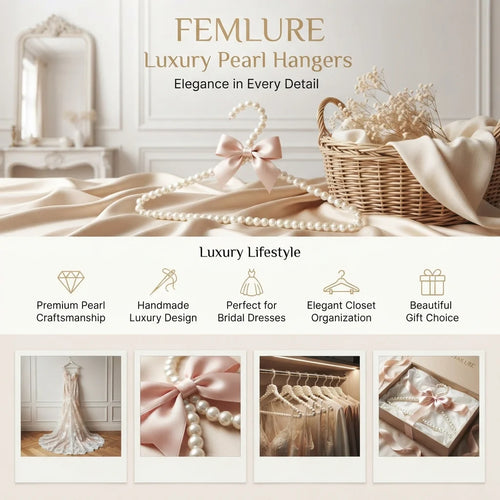Luxury Pearl Hangers Full Size Elegant Clothes
